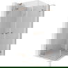 Mexen Lunar Duo cabine de douche pivotante 85 x 85 cm, transparent, cuivre brossé - 834-085L-085P-65-00