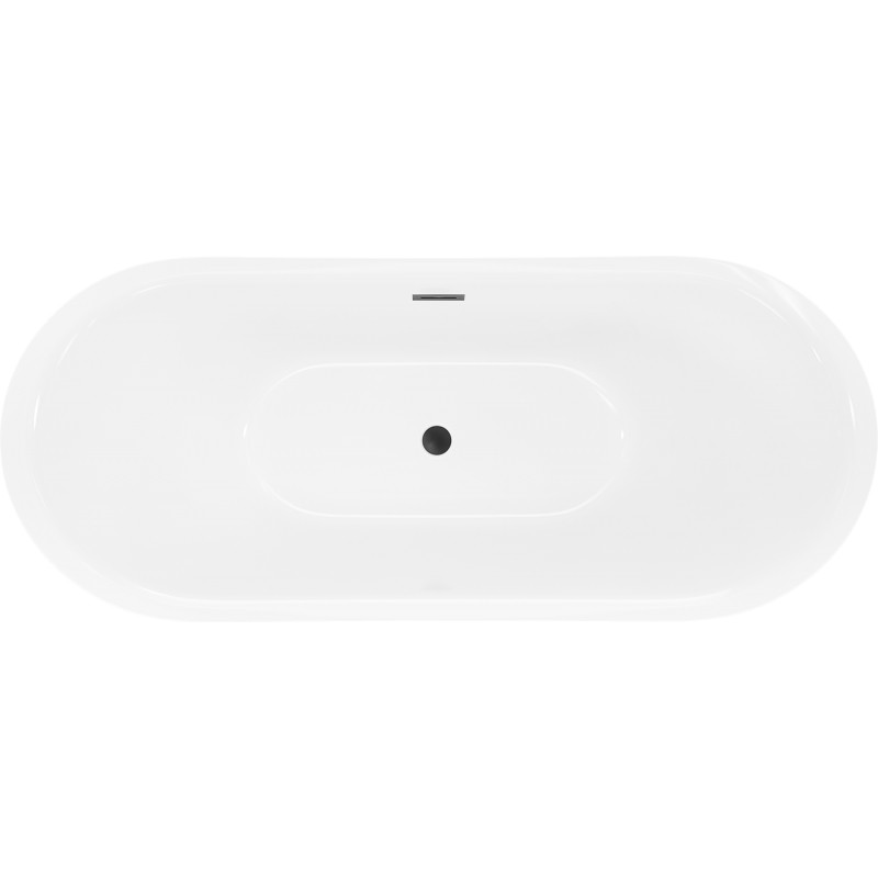 Mexen Lotos baignoire autoportante 170 x 75 cm, blanche, trop-plein noir - 52051707700-70