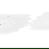 Mexen Lotos baignoire autoportante 170 x 75 cm, blanc/noir, trop-plein nickel brossé - 52051707775-97