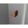 Mexen Lunar L Duo cabine de douche pivotante gauche 105 x 95 cm, transparent, or rose - 834L-105L-095P-60-00