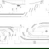 Mexen Lotos baignoire autoportante 180 x 75 cm, blanc/noir, trop-plein or brossé - 52051807775-55