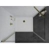 Mexen Pretoria cabine de douche pivotante 90 x 100 cm, transparente, or + receveur plat - 852-090-100-50-00-4010