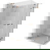 Mexen Lunar L Duo cabine de douche pivotante 120 x 70 cm, transparent, or rose - 834L-120L-070P-60-00