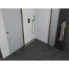 Mexen Pretoria Duo cabine de douche pivotante 70 x 70 cm, transparente, dorée - 852-070-070-50-00-02