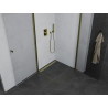 Mexen Pretoria Duo cabine de douche pivotante 80 x 80 cm, transparent, or - 852-080-080-50-00-02
