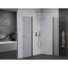 Mexen Pretoria Duo cabine de douche pivotante 80 x 80 cm, transparent, or - 852-080-080-50-00-02