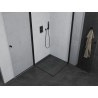 Mexen Pretoria Duo cabine de douche pivotante 90 x 90 cm, transparent, noir - 852-090-090-70-00-02