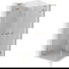 Mexen Lunar L Duo cabine de douche pivotante 70 x 70 cm, transparent, cuivre brossé - 834L-070L-070P-65-00