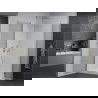 Mexen Pretoria Duo cabine de douche pivotante 70 x 70 cm, transparent, chrome + receveur Flat - 852-070-070-01-02-4010