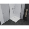 Mexen Pretoria Duo cabine de douche à charnière 70 x 70 cm, transparent, chrome + receveur Flat - 852-070-070-01-02-4010