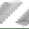 Cabine de douche pivotante Mexen Lunar L Duo 80 x 70 cm, transparent, cuivre brossé - 834L-080L-070P-65-00