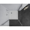 Mexen Pretoria Duo cabine de douche battante 80 x 80 cm, transparent, chromé + receveur plat - 852-080-080-01-02-4010