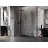 Mexen Lunar Duo cabine de douche pivotante gauche 110 x 75 cm, transparent, gun gray brossé - 834-110L-075P-66-00