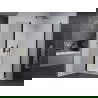 Mexen Pretoria Duo cabine de douche pivotante 80 x 80 cm, transparent, noir + receveur Plat - 852-080-080-70-02-4010B