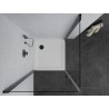 Mexen Pretoria Cabine de douche pivotante Duo 80 x 80 cm, transparente, noire + receveur plat - 852-080-080-70-02-4010B