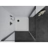 Mexen Pretoria Douche à double cabine battante 90 x 90 cm, transparente, noire + receveur Flat - 852-090-090-70-02-4010B