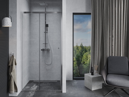 Mexen Apia porte de douche coulissante 125 cm, transparent, chrome - 845-125-000-01-00