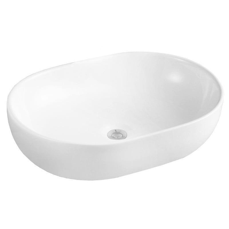 Mexen Viki lavabo de comptoir 59 x 40 cm, Blanc - 21056000