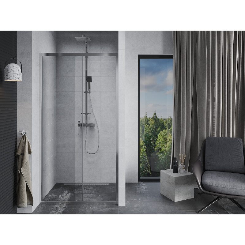 Mexen Apia portes de douche coulissantes 135 cm, transparent, chrome - 845-135-000-01-00