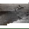 Mexen Lunar Duo cabine de douche pivotante 85 x 70 cm, transparent, noir - 834-085L-070P-70-00