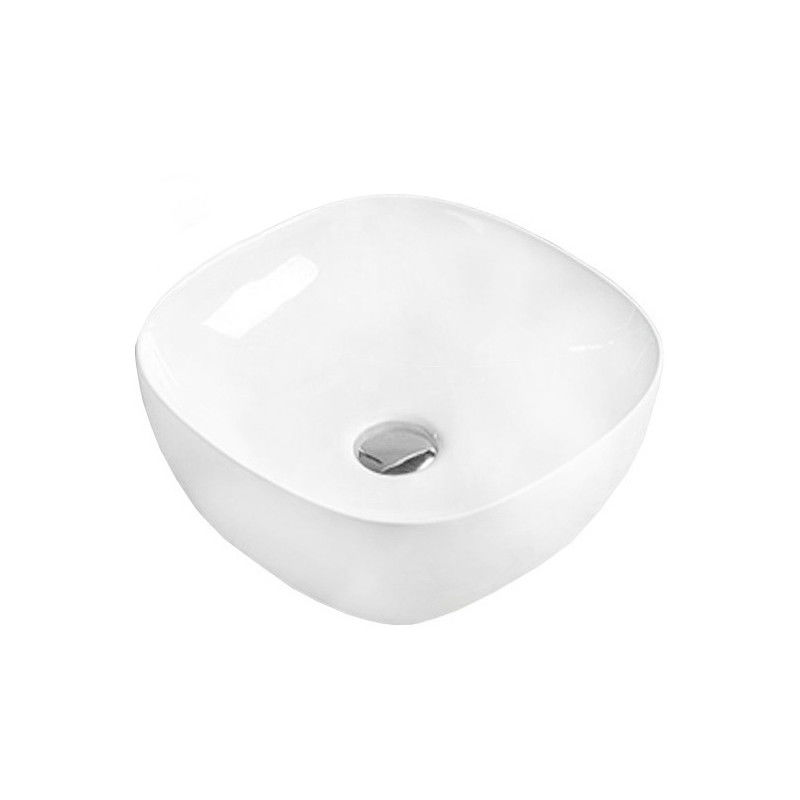 Mexen Sara lavabo de comptoir 37 x 37 cm, Blanc - 21123700