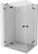 Mexen Lunar Duo cabine de douche pivotante gauche 105 x 95 cm, transparent, noir - 834-105L-095P-70-00