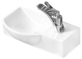 Mexen Hugo lavabo à poser à gauche 40 x 22 cm, blanc - 21254000L