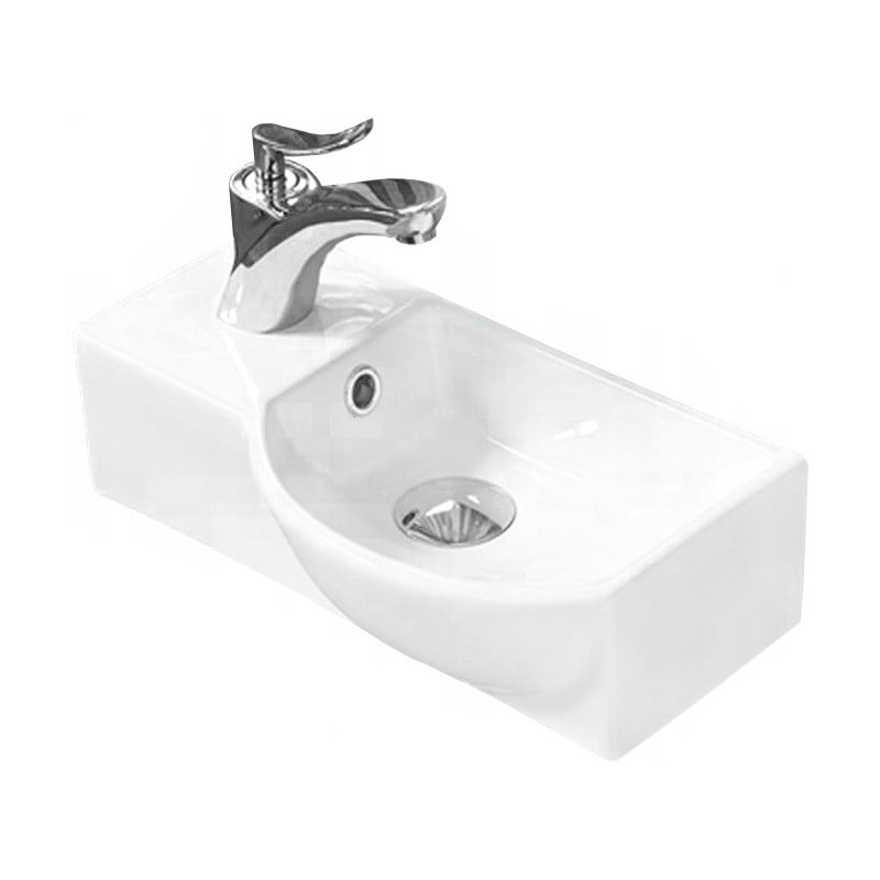 Mexen Hugo lavabo suspendu à droite 40 x 22 cm, blanc - 21254000R