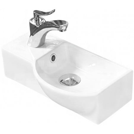 Mexen Hugo lavabo suspendu à droite 40 x 22 cm, blanc - 21254000R