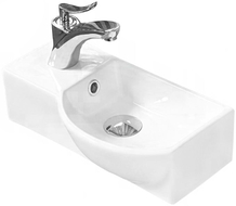 Mexen Hugo lavabo sur plan à droite 40 x 22 cm, blanc - 21254000R