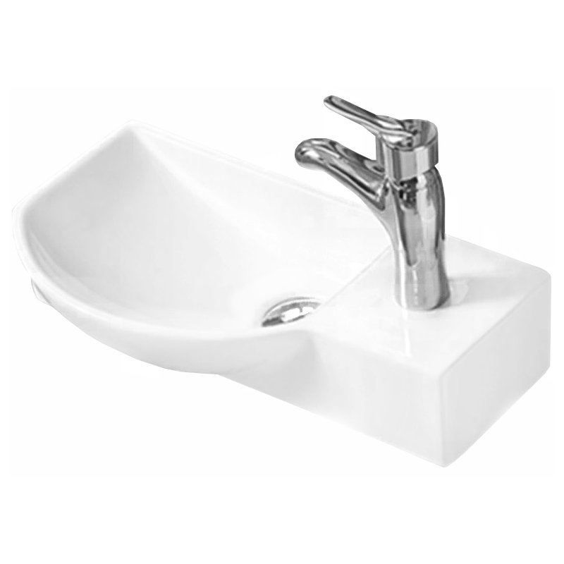 Mexen Hugo lavabo de comptoir gauche 45 x 24 cm, Blanc - 21254500L