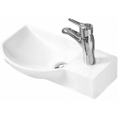 Mexen Hugo lavabo de comptoir gauche 45 x 24 cm, Blanc - 21254500L