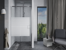 Mexen Apia portes de douche coulissantes 95 cm, rayures, chrome - 845-095-000-01-20