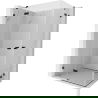 Mexen Lunar Duo cabine de douche pivotante 120 x 100 cm, transparent, noir - 834-120L-100P-70-00