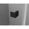 Mexen Lunar Duo cabine de douche pivotante 120 x 105 cm, transparent, noir - 834-120L-105P-70-00