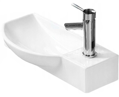 Mexen Hugo lavabo de comptoir gauche 50 x 23 cm, Blanc - 21255000L