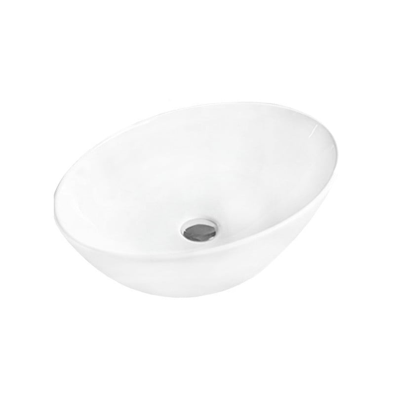 Mexen Marina lavabo de comptoir 56 x 38 cm, Blanc - 21195600