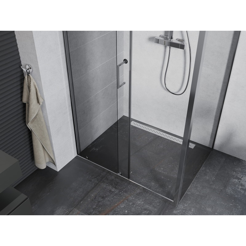 Mexen Apia cabine de douche coulissante 110 x 80 cm, transparent, chromé - 840-110-080-01-00