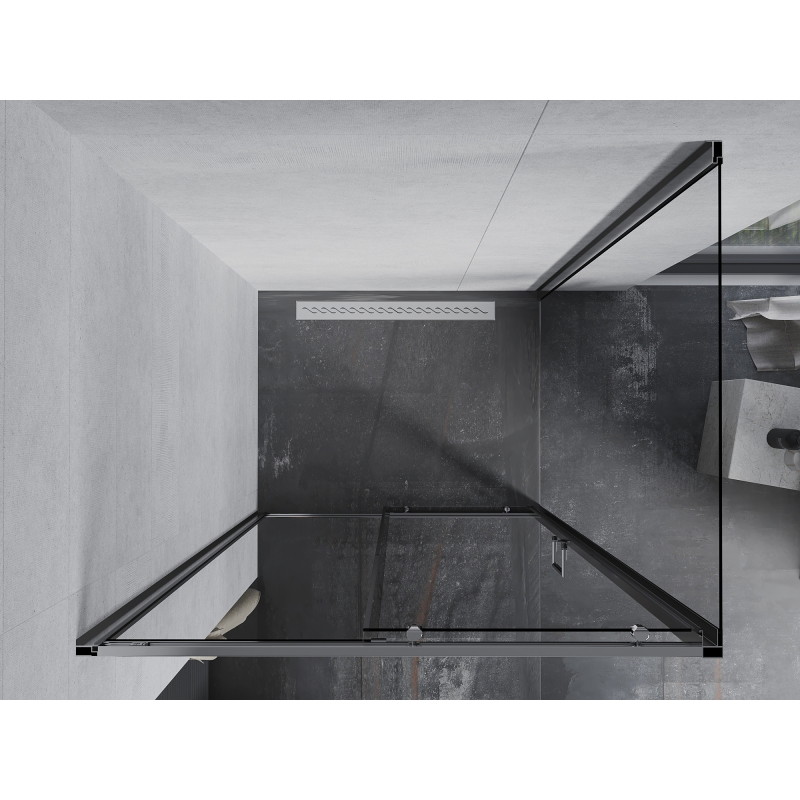 Mexen Apia cabine de douche coulissante 110 x 80 cm, transparent, chromé - 840-110-080-01-00