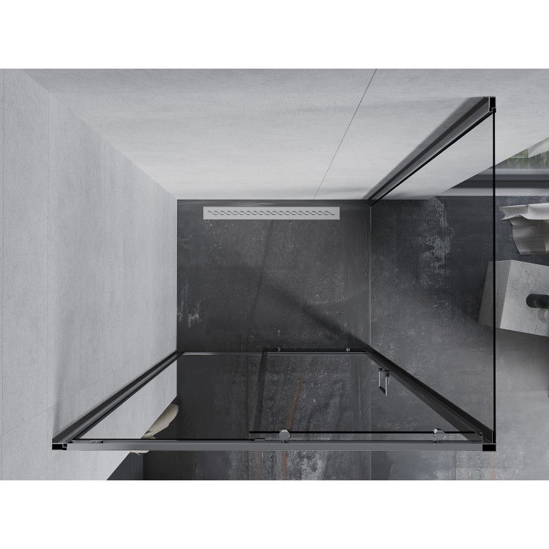 Mexen Apia cabine de douche coulissante 115 x 70 cm, transparente, chrome - 840-115-070-01-00