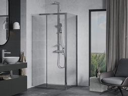 Mexen Apia cabine de douche coulissante 115 x 70 cm, transparente, chrome - 840-115-070-01-00