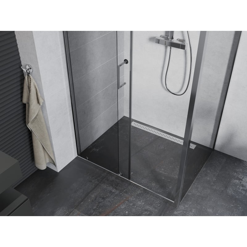 Mexen Apia cabine de douche coulissante 115 x 80 cm, transparent, chromé - 840-115-080-01-00