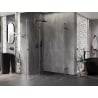 Mexen Lunar Duo cabine de douche pivotante 115 x 70 cm, transparent, métal gun - 834-115L-070P-95-00