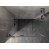 Mexen Lunar L Duo cabine de douche battante gauche 95 x 70 cm, transparent, gris pistolet brossé - 834L-095L-070P-66-00