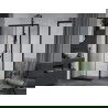Mexen Apia cabine de douche coulissante 100 x 80 cm, transparent, noir - 840-100-080-70-00
