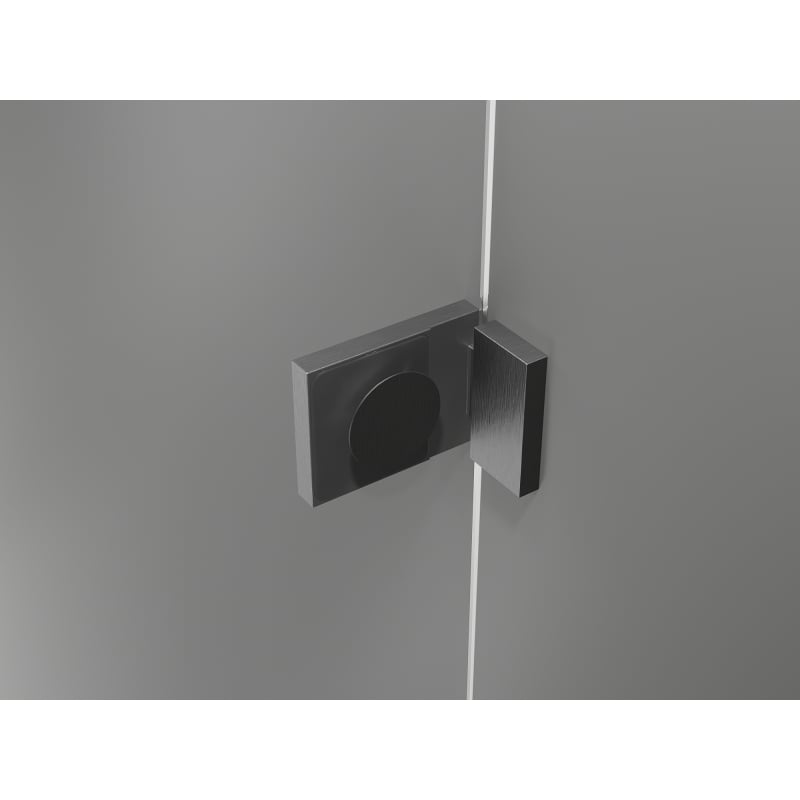 Mexen Lunar L Duo cabine de douche pivotante gauche 100 x 70 cm, transparent, gris fusil brossé - 834L-100L-070P-66-00
