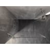 Mexen Lunar Duo cabine de douche pivotante 95 x 85 cm, transparent, nickel brossé - 834-095L-085P-97-00