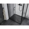 Mexen Apia cabine de douche coulissante 110 x 70 cm, transparente, noire - 840-110-070-70-00