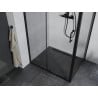 Mexen Apia cabine de douche coulissante 110 x 70 cm, transparent, noir - 840-110-070-70-00