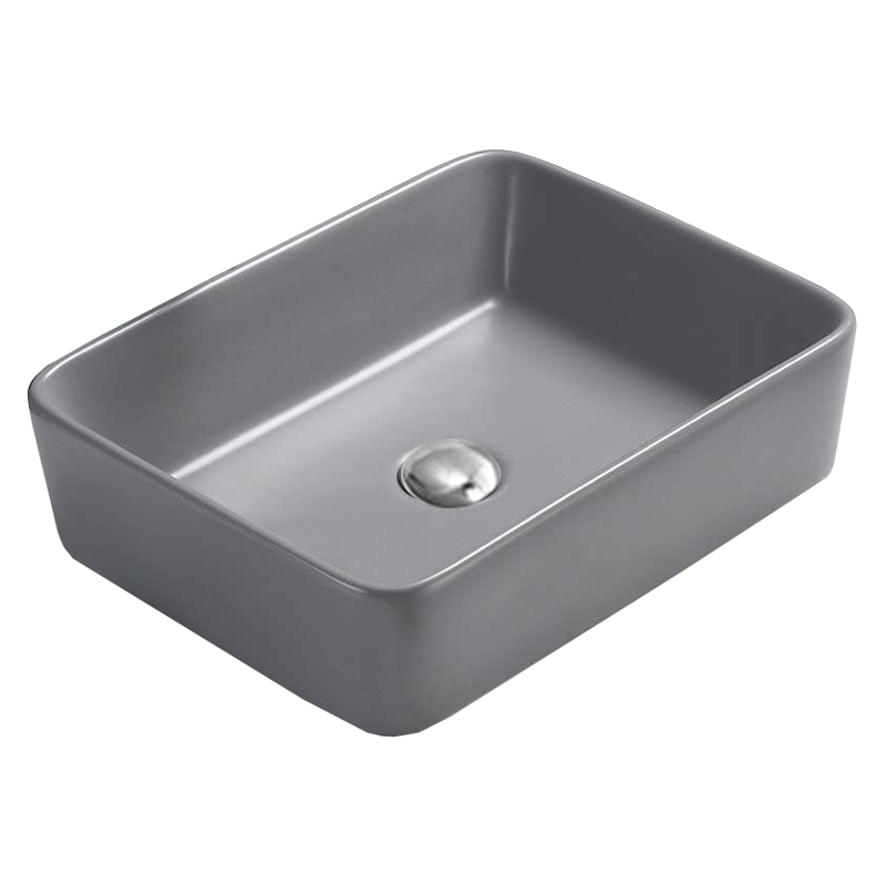 Mexen Catia lavabo de comptoir 48 x 37 cm, Gris clair mat - 21314861